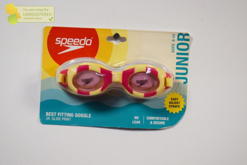 Speedo Junior Glide Printed Kids' Swim Goggle Disco Pink/Popcorn Ages 6-14